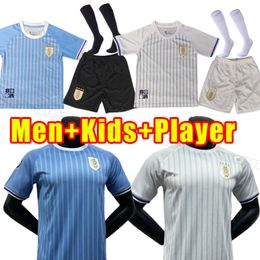 Uruguay Soccer Jerseys 2024 2025 COPA L.suarez E.cavani F. Valverde N. Nandez J.M.Gimenez De La Cruz National Team 24 25 jersey Football Shirt Uniforms Men kids