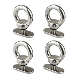 4pcs M6 Lifting Eye Nut Awning Rail Stoppers Kayak Track Mount Tie Down Eyelet For Boat RV Caravan Camper Accessories 240514