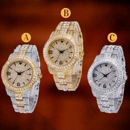 TOPGRILLZ ICED OUT Baguette Watch Quartz Gold HIP HOP Wrist Watches With Micro pave CZ Stainless Steel Wristband Clock Hours CX200723 331R