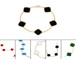 Clover Bracelet 18 style diamond Four Leaf Bracelet designer for womens mens tennis chain bracelet Exquisite Design for Stylish El9810835