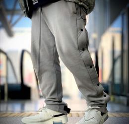 20FW Classic Dark Buckle Sweatpants Trousers Outdoor Loose Sport Track Pant Elastic Waist Sweatpant Street designer Drawstring Pan2684328