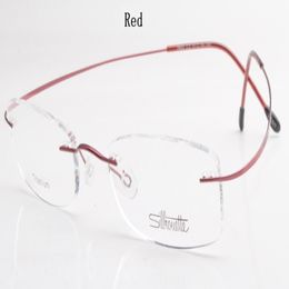 Wholesale-Luxury-brand Silhouette Titanium Rimless Optical Glasses Frame No Screw Prescriptioneglasses With Bax Free Shipping 255h