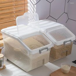 Storage Bottles Sealed Moisture-proof Cereals Food Box Kitchen Pet Bucket Container Grain Jar Dispenser Tank Rice