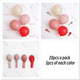Party Decoration 20pcs 5/10/12inch Pink Red Sand White Mother's Day Balloons Set Valentine Mom's Birthday Girl Baby Shower Decorations