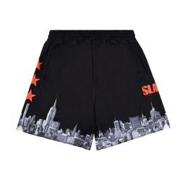 Athletic Shorts Workout Running basketball 5 inch embroidery patch sublimation sport training mesh city pattern men shorts Tennis Active S