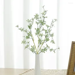 Decorative Flowers 52cm Artificial Long Branch Tree Fake Green Grass Plant Room Home Wedding Table Decoration Po Props Garland Eucalyptus