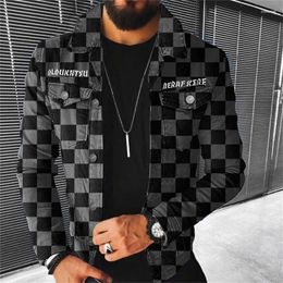 Men's Jackets Jacket 2024 Spring And Autumn Fashion Trend Multi-Pocket Casual Large Size Denim Coat