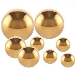 Decorative Figurines Ball Mirror Outdoor Reflection Spheres Garden Gold Decor Reflective Sphere Balls Hollow Stainless Shiny Steel Metal