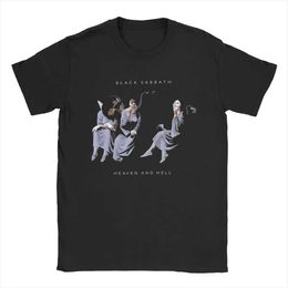 Men's T-Shirts Black Cool Sabbath T-shirt Mens Funny 100% Cotton T-shirt Round Neck Short Sleeve T-shirt Summer Dress J240515