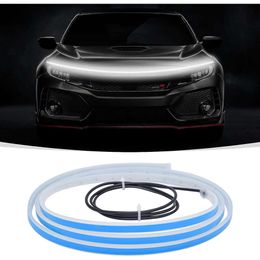 New 12V Flexible Neon Accent Strip Car Engine LED Bar Waterproof Daytime Running Hood Light