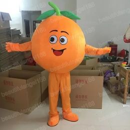 Halloween Orange Mascot Costumes High Quality Cartoon Theme Character Carnival Unisex Adults Size Outfit Christmas Party Outfit Suit For Men Women