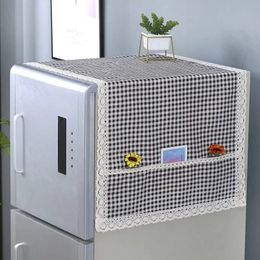 Dust Towel Refrigerator Protection Washing Lace 55x130cm Dustproof Machine Cotton Covers Fridge Cover Cloth Linen 240517