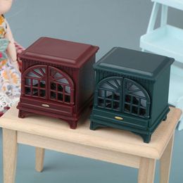Dollhouse Miniature Simulation Fireplace Model Furniture Accessories For Doll House Decor Kids Pretend Play Toys Gift