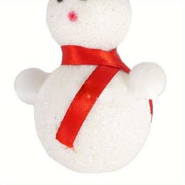 2PCS 1:12 Doll House Decorations Snowman Santa DIY Christmas Scene Accessories