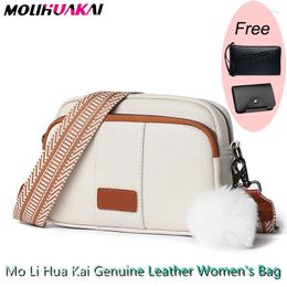 Totes Genuine Leather High Quality Soft Cowhide Female Messenger Bag Women Handbags Fashion Designer Brand Small Shoulder