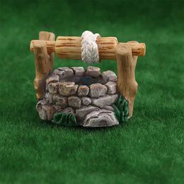 Decorative Objects Figurines DIY Mini Fairy Garden Lawn Decoration Pot Craft Mountain Doll House Home H240516
