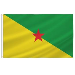 Pterosaur France Guyane Flag France French Overseas Territory Guyane Flags for Room Boat Decor Outdoor Indoor Decoration 240426