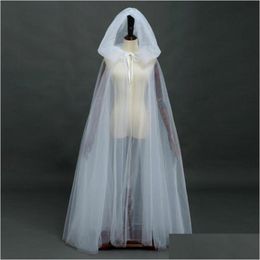 Stage Wear Dark Night Women Medieval Fairy Shawl Cape Chiffon Gothic Halloween Costume For Drop Delivery Dhrya