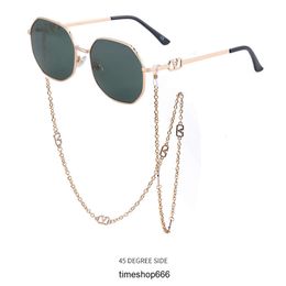 Designer Sunglasses Brand Eyewear With Chain Luxury Men Women Sun Glasses Women Sunglasses Polaroid UV400 Metal Lens no Box