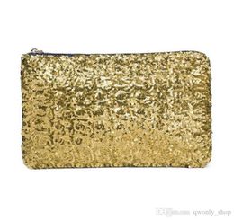 Women Bling Sequins Clutch Bag Fashion Gold Silver Pink Dazzling Glitter Storage Bags5284536