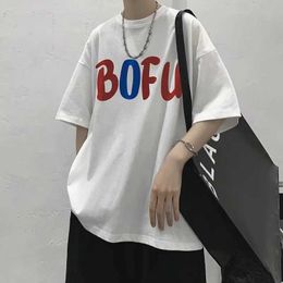 Men's T-Shirts Pure Cotton Absorb Sweat Goth Custom Harajuku Social Fashion Casual Vintage Funny Short Slve T-shirts For Men Summer Ts Y2k Y240516