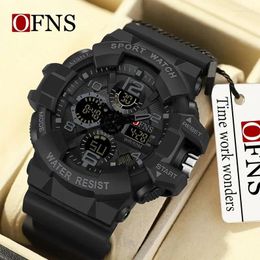 Wristwatches OFNS Top Style Military Watch Men Digital Sports Watches For Man Waterproof Electronic Wristwatch Mens 2024 Relogios