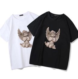 Little Angel Statue Hip Hop Print T Shirt Men Fashion Tee Tops Streetwear Peace And Love Harajuku Pattern Men039s TShirt S5MC61431978