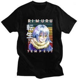Men039s TShirts Unique Tshirt That Time I Got Reincarnated As A Slime Black T Shirt Rimuru Tempest Anime Tshirt Harajuku Men 7590953
