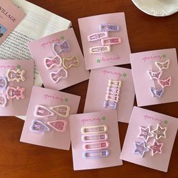 Hair Accessories 2024 Girls Cute Cartoon QSXDWP Pins Hairpin Pink Clip