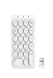 Wireless Numeric Keypad Mini 22Key Financial Accounting Numeric Keypad Keyboard for LaptopPCSurface pro USB Charging HW1591108747