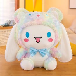 30cm cute tamagotchi dog plush toys for children sleep soothing pillow healing office bow tie dog gift