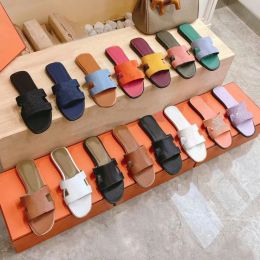 Sandals designer sandals famous women slides slippers sandale flat men shoes bottom fur flip flops summer casual beach sandal real leather