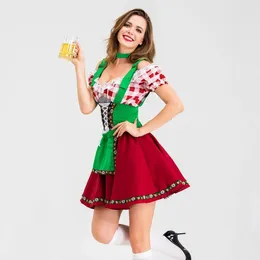 Casual Dresses Women's Traditional German Dirndl Dress 3 Pieces Oktoberfest Costumes Cosplay Carnival Halloween Fancy Party With Apron