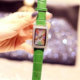 Manufacturers direct selling vintage fashion watches fashion ladies watches rectangular waterproof color digital wrist watch