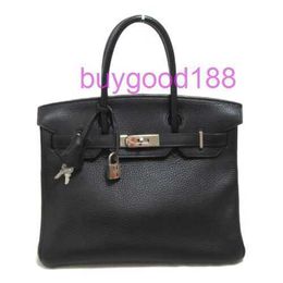 Aa Bridkkin Exquisite Luxury Designer Ladies Classic Fashion Tote Shoulder Bags 30 Hand Bag Leather Black Used