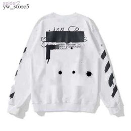 White Designer Sweatshirts Sweater Painted Arrow Crow Stripe Loose Hoodie and Womens t Shirts w Hot Office 2068 IFFO