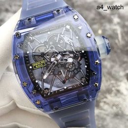 RM Iconic Wrist Watch RM35-01 Full Hollow Crystal Case Manual Mechanical Mens Watch