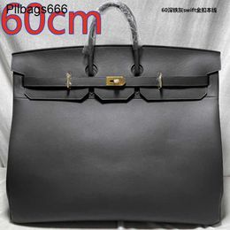 60cm Tote Bags Hac Designer Bag Large Travel Capacity Leather Domineering Mens