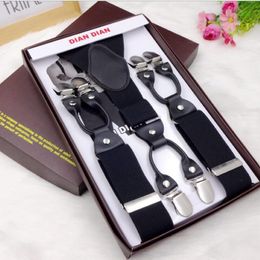 2021 hot sale Suspenders Male Bracess Clip Western-style Strap Casual Trousers Spaghetti Infantil Boxed Men Pants Jeans Braces 2453