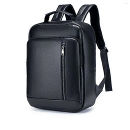 Backpack Brand Genuine Leather Men Backpacks Fashion Real Natural Student Boy Luxury Business Laptop School Bag