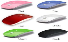 New Mice wireless mouse Arrival Candy color ultra thin and receiver 24G USB optical Colorful Special offer computer mouses6454853