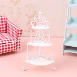 1:12 Dollhouse Miniature Simulation Wrought Iron Storage Rack Tripod Model Furniture Accessories For Doll House Decor Kids Toys