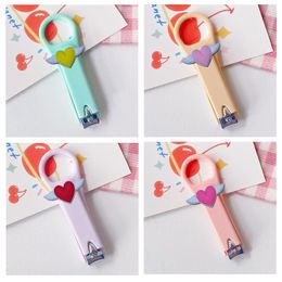 Other Arts And Crafts Love Wings Cartoon Nail Clippers Stainless Steel Cute For Women Mini Adt Household Kawaii Tra Sharp Sturdy Cutte Otd5C