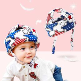 Caps Hats Baby protective helmet toddler fall protection pad children learn to walk adjustable crash protection helmet Y240517