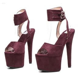 Upper 17cm/7inch Sexy PU Sandals LAIJIANJINXIA Exotic Women Platform Fashion High Heels Pole Dancing Shoes 019 25 902 204 d a4a1