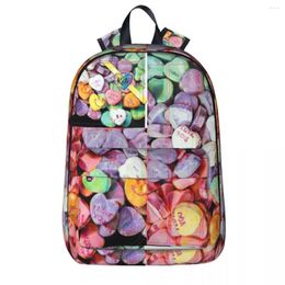 Backpack Candy Hearts Backpacks Large Capacity Student Book Bag Shoulder Laptop Rucksack Waterproof Travel School