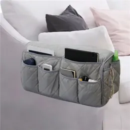 Storage Bags Sofa Organizer Rectangular Couch Poly Pongee Soft Surface Useful Table Tablet Hanging Caddy