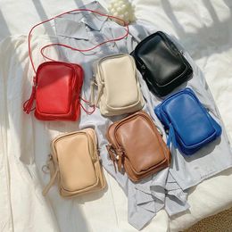 Shoulder Bags Fashion Women Girls Waist Pack Belt Bag Pouch Travel Sport Small Purse Quality Crossbody Mini Phone Packs PU Leather