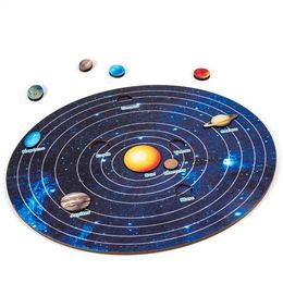 Other Toys Montessori Solar System Childrens Boys and Girls Jupiter Puzzle Chessboard Game Astronomy Education Learning Toy