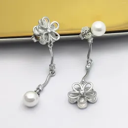 Dangle Earrings HESHI 925 Sterling Silver Shell Pearl Plant Fruits And Flower Drop For Women Girl Exquisite Sweet Fascinating